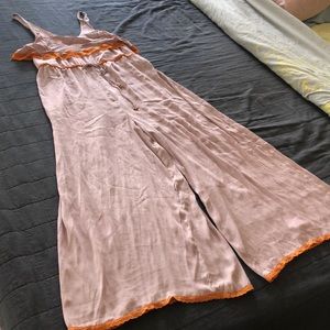 Free People pink and orange romper M